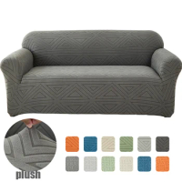 Jacquard Sofa Covers for Living Room Stretch Cross Pattern Chair Couch Cover L Shape Corner Sectional Sofa Slipcover Washable