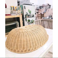 Tudung Saji Rotan/penutup saji makanan warna natural
