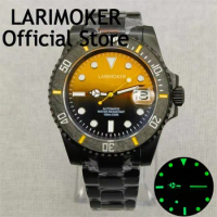 LARIMOKER new Use of Seiko NH35A 40mm Mechanical Men's Watch Sapphire Glass Stainless Steel Bracelet Brushed Oyster jubilee