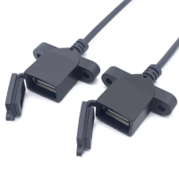 5PCS 0.3M 2/4Pin USB Female Plug Power Socket Cable with Dust Proof Cover Welding Wire Power Supply Port Data Charging Connector