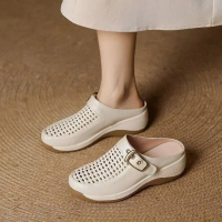 Ladies Fashion Shoes Lightweight All-Match | Women's thick-soled closed-toe sandals, large size ca