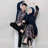 Batik Couple | Kebaya Couple | Kaftan Couple | Kebaya Navy | Kebaya Wisuda | Kebaya Modern