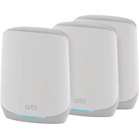 NETGEAR Orbi Whole Home Tri-Band Mesh WiFi 6 System (RBK753P) – Router with 2 Satellite Extenders - Coverage up to 7,500 sq. ft.