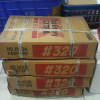 Bubuk amplas tosa emery merk Ujiden (Japan) Grit 100 dan Grit 320