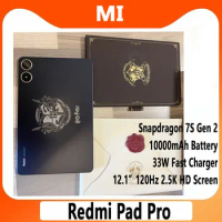 Xiaomi Redmi Pad Pro Snapdragon 7s 2 Gen 12.1-inch 120Hz 2.5K HD Screen 4 Speakers 33W Fast Charger 10000mAh Tablet Pc