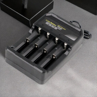 Taffware Charger Baterai 4 Slot 18650 14500 18350 Li-Ion AA AAA A2 A3 Fast Charging USB Charger Bate
