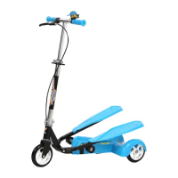 Folding Kids Stepper Scooter Double Pedal Foot Drive Scooter Fitness Swing Scooter With Dual Pedal Action