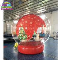3M Diameter Inflatable Snow Globe Photo Booth, Christmas Inflatable Snow Globe For Sale