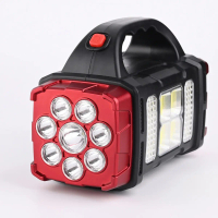 2026 New Multifunctional Outdoor Emergency Handheld Searchlight Solar USB Rechargeable Camping Outdo