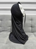 Bergo Instan Melayu Plus Inner Tali / Bergo Sport Olahraga hitam