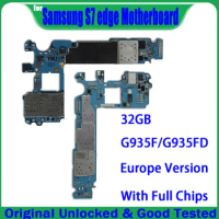 Original Unlock For Samsung Galaxy S7 edge G935F G935FD S7 G930F G930FD G930V/T/A/U/P Motherboard 100% Tested Mainboard 32GB