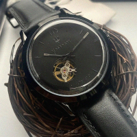【MASERATI 瑪莎拉蒂】MASERATI手錶型號R8821133001(黑色錶面黑錶殼深黑色真皮皮革錶帶款)