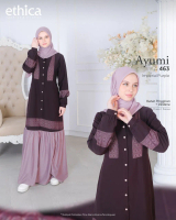 READY GAMIS DEWASA AYUMI 463 IMPERIAL PURPLE GAMIS ETICHA GAMIS IBU KAGUMI