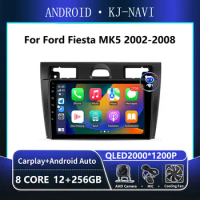 Android 14 Carplay For Ford Fiesta MK5 2002 - 2008 Stereo Car Radio Multimedia Player GPS Navigation 2 din DSP WIFI