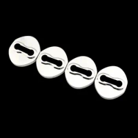 Jameo Auto Car Stainless Steel Door Lock Decoration Cover Car Protector Covers for MITSUBISHI LANCER EX ASX Outlander Parts