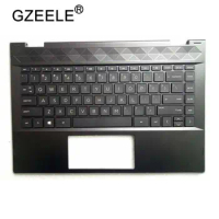 GZEELE new for HP Pavilion X360 14-CD palmrest upper case keyboard bezel top cover US keyboard