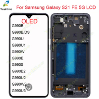 Small Size OLED For Samsung Galaxy S21 FE 5G LCD Display touch screen Digitizer For Samsung S21FE LCD G990 G990B G990U G990E