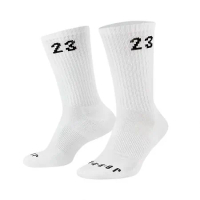 Nike 襪子 Jordan Essentials Crew 男女款 白 長襪 高筒 針織 三雙入 DA5718-100