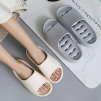 【寢室安居】EVA厚底排水拖鞋-40-41-灰色(輕量/防滑止滑/室內拖鞋/浴室拖鞋)