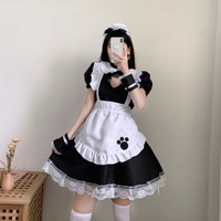 Cat Open Chest Maid Costume  Lolita Nekopara Sexy Lolita Anime   Cute Japanese Style Soft Girl Cloth