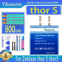 YKaiserin Battery 800mAh For Zeblaze thor 5 thor5 4 dual thor4 Dual