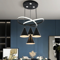 2021年新款餐廳燈具現代簡約家用飯廳廚房餐桌燈大氣創意個性吊燈