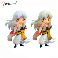 Qwiooe Original Genuine 14cm The Q Posket Of InuYasha Sesshoumaru PVC Action Figure Model Toys For Children Drop Shipping