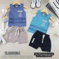 Uson Baju Setelan Anak Cowok Sz 3-36bln Lengan Singlet Celana Pendek KZ