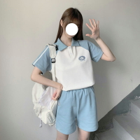 夏季初中生JK校服寬松運動服短褲短袖套裝日系學院風班服兩件套女