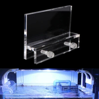 Acrylic Clear Aquarium Clear Fish Tank LED Light Holder Lamp Fixtures Support Stand Easy Installation no Punching Needed