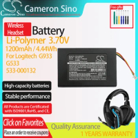 Cameron Sino 1200mAh Battery 533-000132 For Logitech G533, G933, G933S Wireless Headset Battery Li-Polymer