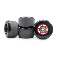 4 pcs/lot Frosted Surface Skate Board Wheel with 72mm 70mm Diameter Skateboard Rodas 82A Black Long Drift Board Accessories