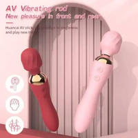 VVIBES 2in1 Alat Rileks Silikon Alat Pijat Wanita Multifungsi Lembut Lentur Silky Strong FC01-PINK