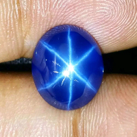 BATU BLUE SAFIR STAR ASLI KEKERASAN 9 MOHS
