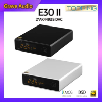 TOPPING E30 II Decoder 2*AK4493S DAC Hi-Res Audio XMOS AU208 Touch Operation E30II with Remote Control Preamp DAC