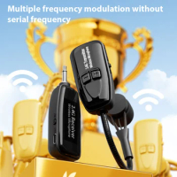 2.4G Wireless Lavalier Microphone Saxophone Microphone Wireless Clip-on Lapel Condenser Microphone for Voice Amplifing