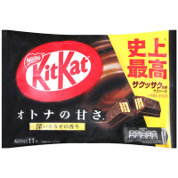 雀巢 KitKat重可可風味餅乾[家庭包] 124.3g