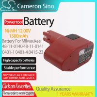 Cameron Sino Battery for Milwaukee 48-11-0140 48-11-0141 fits Milwaukee 0401-1/4 0407-22/6 0431-6Power Tools Replacement battery