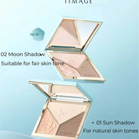 TIMAGE Master Caitang High Gloss Contour Palette Three-Color One-Piece Matte Bronzer Highlighter Nose Shadow Sculpted Face 17g