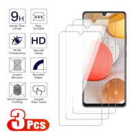 3Pcs Full Tempered Glass For Samsung Galaxy A32 A42 A52 A72 Screen Protector A02 A12 A22 M12 M22 M32 M42 M52 M62 Protective Film
