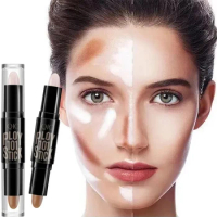 3 Colors Highlighter Contour Stick Face Nose Shadow Contouring Pen Face Matte Shadow Cream Contour Brush Makeup Cosmetics