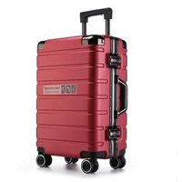 2023 Aluminum Frame Rolling Luggage Neutral Both Men Women Travel Suitcase Universal Wheel Password Boarding Suitcase