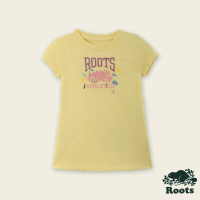 【Roots】Roots 小童- RBA ANIMAL洋裝(奶油黃)