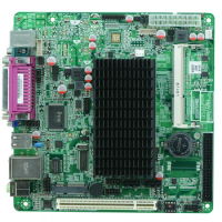 Mini Itx industrial motherboard Intel Atom N455 CPU Fanless POS motherboard