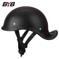 外貿專供復古頭盔翹尾哈雷頭盔機車摩托車頭盔跨境騎行頭盔helmet