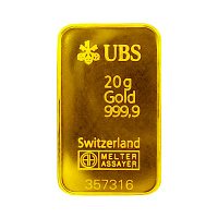 UBS kinebar 黃金條塊 (20公克)