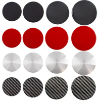 4pcs 45mm 50mm 56mm 65mm Wheel Center Cap Sticker Badge Blank Alumnium Decal Carbon Fiber Emblem