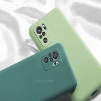 Original Liquid Silicone Case For Xiaomi Redmi Note 10 Pro Case for Redmi Note10 s Not 10Pro Shockproof Phone Cover Coques