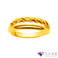 【元大珠寶】黃金戒指9999纏綿甜蜜(1.30錢正負5厘)