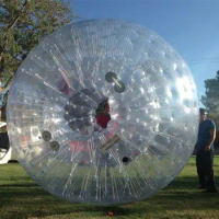 Good Quality Inflatable Hamster Ball For Outdoor Sport Game Giant 3M Dia Water Zorb Bumper Grass Ball Clear Zorbing Ball